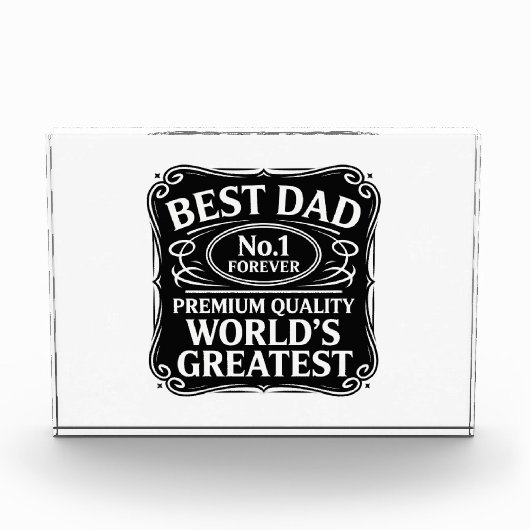 Bester Vater je Fotoblock (Vorderseite)