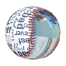 Bester Vater je FotoCollage Coole Typografie Baseball