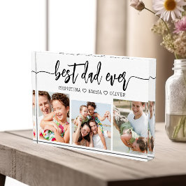 Bester Vater je - FotoCollage des Vaters Fotoblock