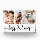 Bester Vater je - FotoCollage des Vaters Fotoblock (Vorderseite)