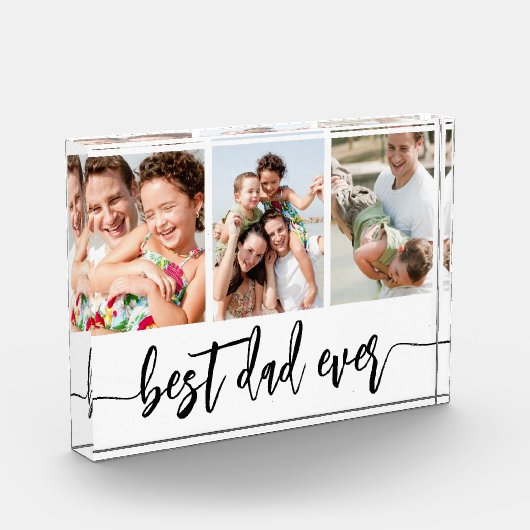 Bester Vater je - FotoCollage des Vaters Fotoblock (Links)