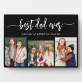 Bester Vater je - FotoCollage des Vaters Fotoplatte (Vorderseite)