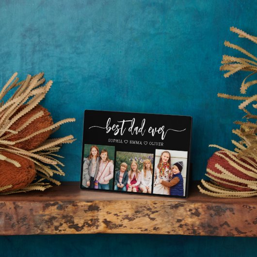 Bester Vater je - FotoCollage des Vaters Fotoplatte (Seite)