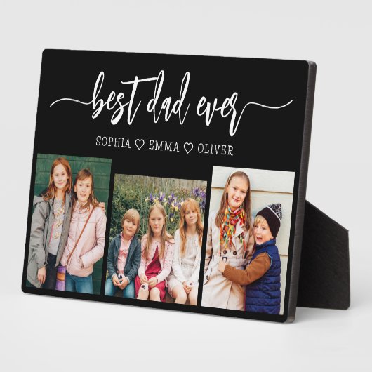 Bester Vater je - FotoCollage des Vaters Fotoplatte (Seite)