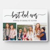 Bester Vater je - FotoCollage des Vaters Fotoplatte (Vorderseite)