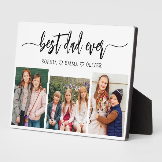 Bester Vater je - FotoCollage des Vaters Fotoplatte (Seite)