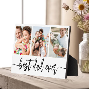Bester Vater je - FotoCollage des Vaters Fotoplatte