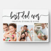 Bester Vater je - FotoCollage des Vaters Fotoplatte (Vorderseite)