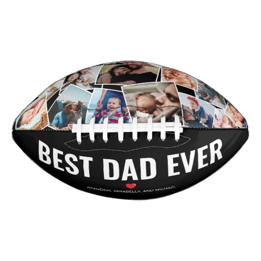 Bester Vater je FotoCollage Football (Vorderseite)