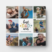 Bester Vater je FotoCollage Fotoplatte (Vorderseite)