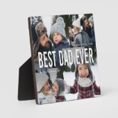 Bester Vater je FotoCollage Fotoplatte (Vorderseite)