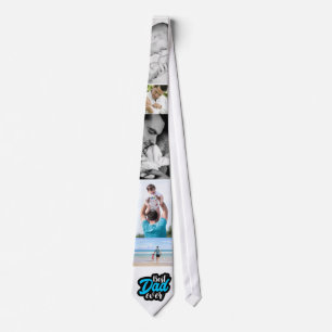 Bester Vater je FotoCollage individueller Neck Tie Krawatte