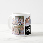 Bester Vater je FotoCollage Kaffeetasse (Vorderseite Links)