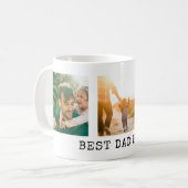 Bester Vater je FotoCollage Kaffeetasse (Vorderseite Links)