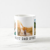 Bester Vater je FotoCollage Kaffeetasse (Mittel)