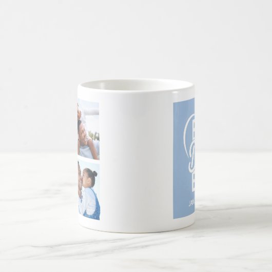 Bester Vater je FotoCollage Kaffeetasse (Mittel)