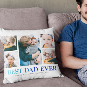 Bester Vater je FotoCollage Kissen