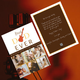 Bester Vater je FotoCollage Moderner Tag der Väter Feiertagskarte