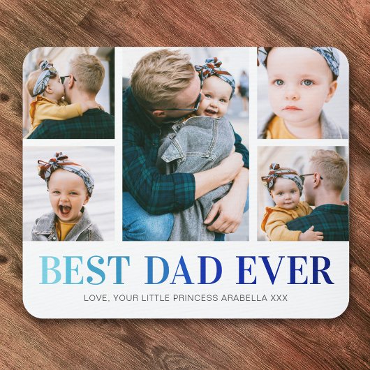 Bester Vater je FotoCollage Mousepad