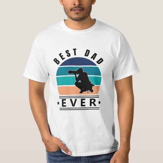 Bester Vater je Fotograf T-Shirt (Vorderseite)