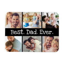 Bester Vater je Fotomaterial in Schwarzweiß Magnet