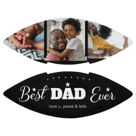 Bester Vater je Fotomaterial Modernes Schwarz Football (Paneele)