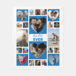 Bester Vater je Fotomaterial Vatertag Fleecedecke