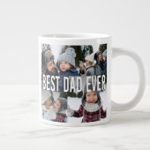 Bester Vater je Fotomaterial Vatertag Jumbo-Tasse (Rechts)