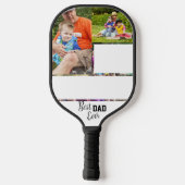 Bester VATER je Fotoplatte Pickleball Paddel Pickleball Schläger (Rückseite)