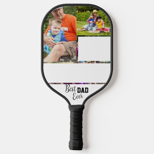 Bester VATER je Fotoplatte Pickleball Paddel Pickleball Schläger (Rückseite)