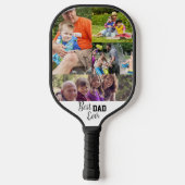 Bester VATER je Fotoplatte Pickleball Paddel Schläger (Rückseite)