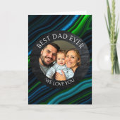 Bester Vater je | Fotovorlage Personalisiert Karte (Vorderseite)