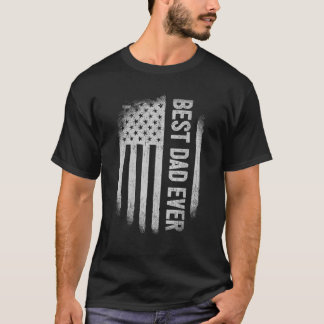 Bester Vater je Funny Family Vatertag Amerikanisch T-Shirt