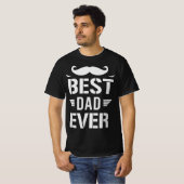 Bester Vater je, Funny Vater Mustache T-Shirt (Vorne ganz)