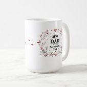 Bester Vater je - für immer dankbar, Vater Kaffeetasse (VorderseiteRechts)