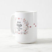 Bester Vater je - für immer dankbar, Vater Kaffeetasse (Vorderseite Links)