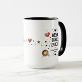 Bester Vater je - für immer dankbar, Vater Tasse (VorderseiteRechts)