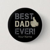 Bester Vater je für Vatertag Vintag auftauchen Button (Vorderseite)