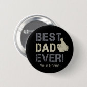 Bester Vater je für Vatertag Vintag auftauchen Button (Vorne & Hinten)