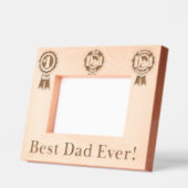 Bester Vater je! Geätzte Rahmen (Links)