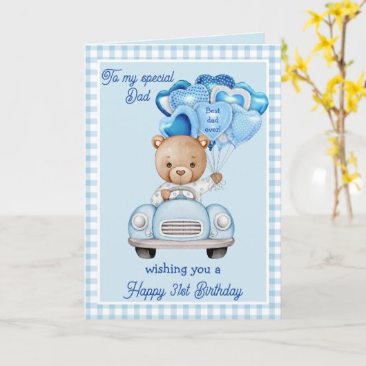 Bester Vater je Geburtstag Gruß Karte (Gelbe Blume)