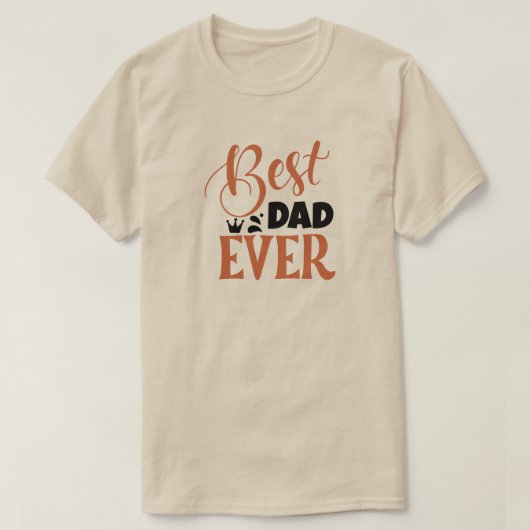 Bester Vater je Geburtstag oder Vatertag T-Shirt (Design vorne)
