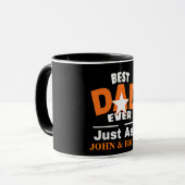 Bester Vater je gerade Gefragt ... Personalisieren Tasse (Vorderseite Links)