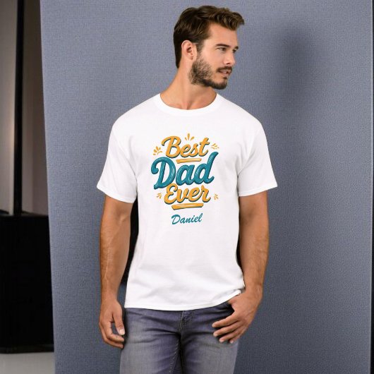 Bester Vater je | Geschenk des personalisierten Va T-Shirt