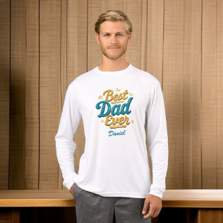 Bester Vater je | Geschenk des personalisierten Va Tri-Blend Shirt