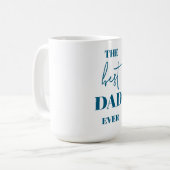Bester Vater je Geschenk - Kaffeetasse (Vorderseite Links)