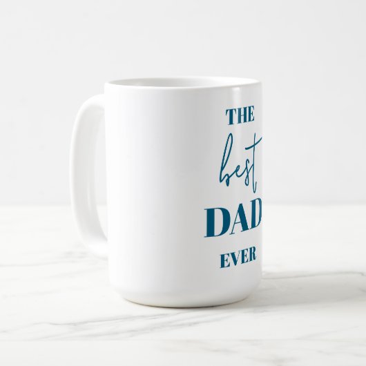 Bester Vater je Geschenk - Kaffeetasse (Vorderseite Links)