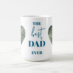 Bester Vater je Geschenk mit Herz-Fotos Kaffeetasse