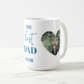 Bester Vater je Geschenk mit Herz-Fotos Kaffeetasse (VorderseiteRechts)