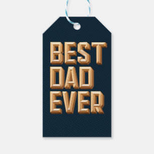 Bester Vater je / Geschenkmarke Geschenkanhänger